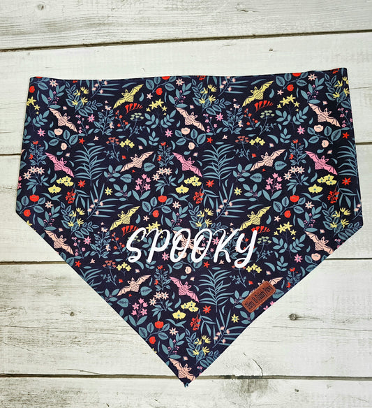 Spooky Bat Garden Dog Bandana