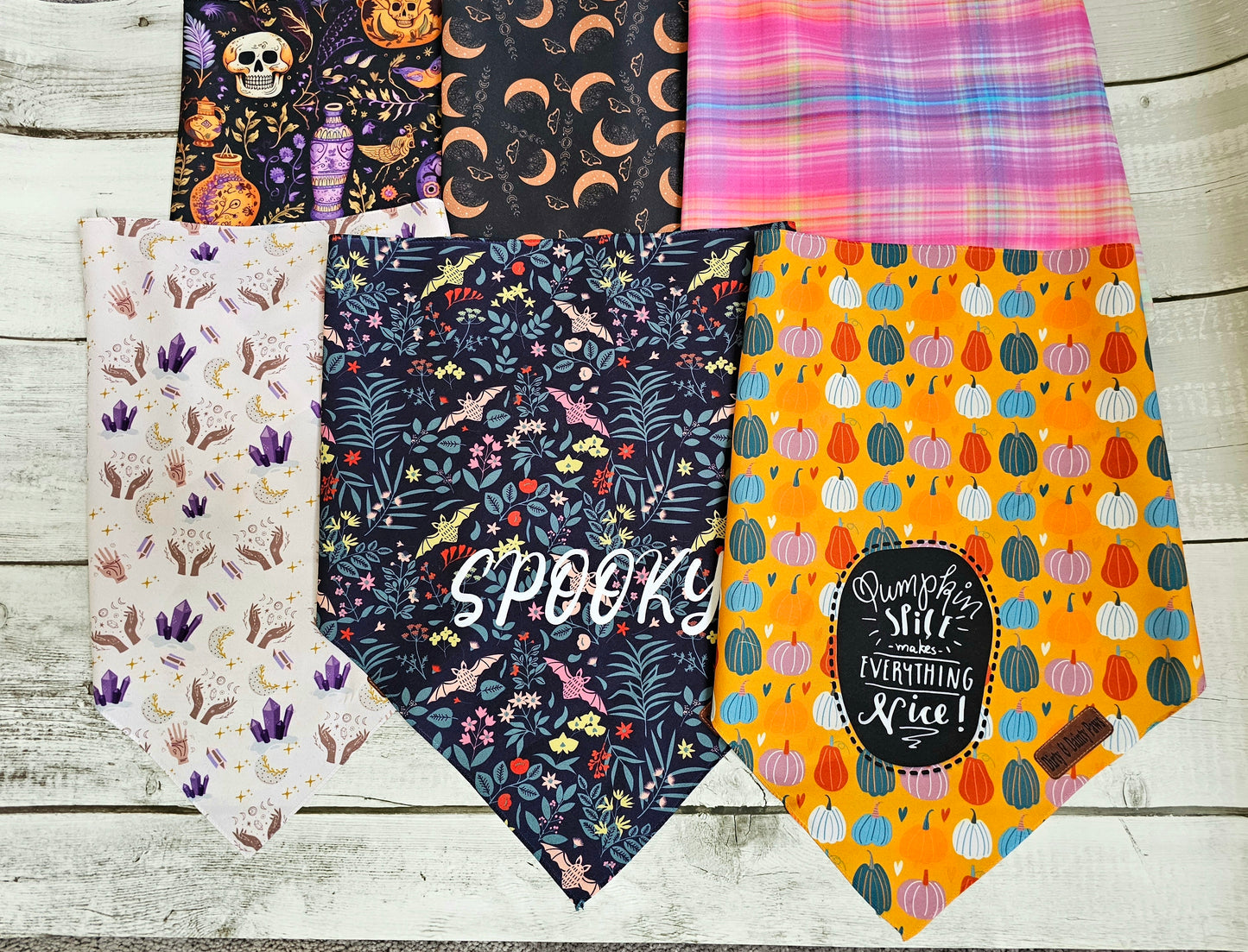 Fall Sunset Plaid Dog Bandana