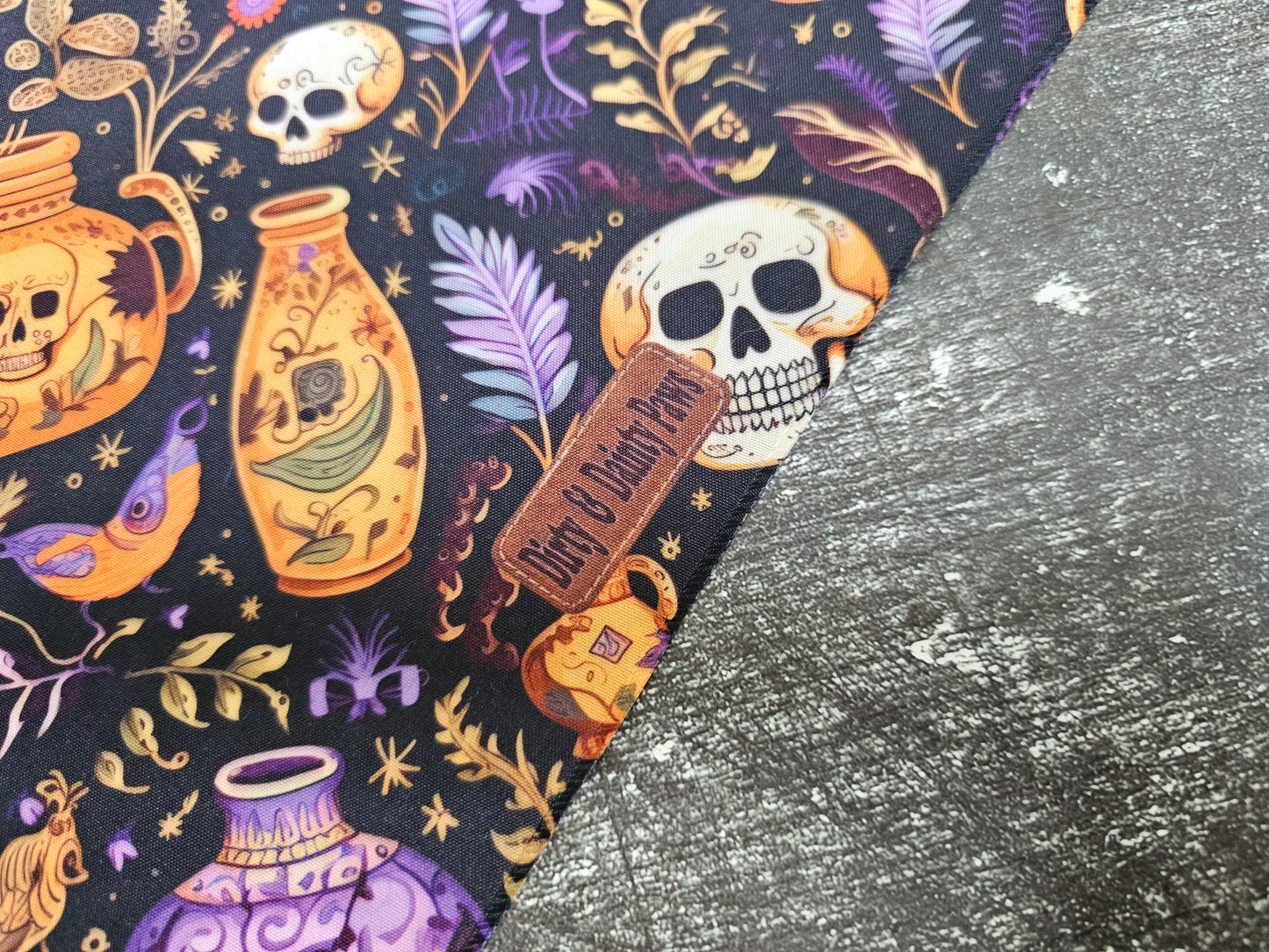 Skulls and Potions Dog Bandana