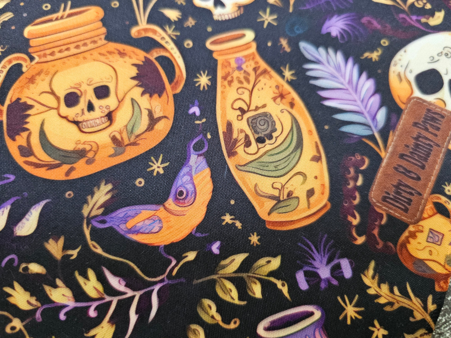 Skulls and Potions Dog Bandana