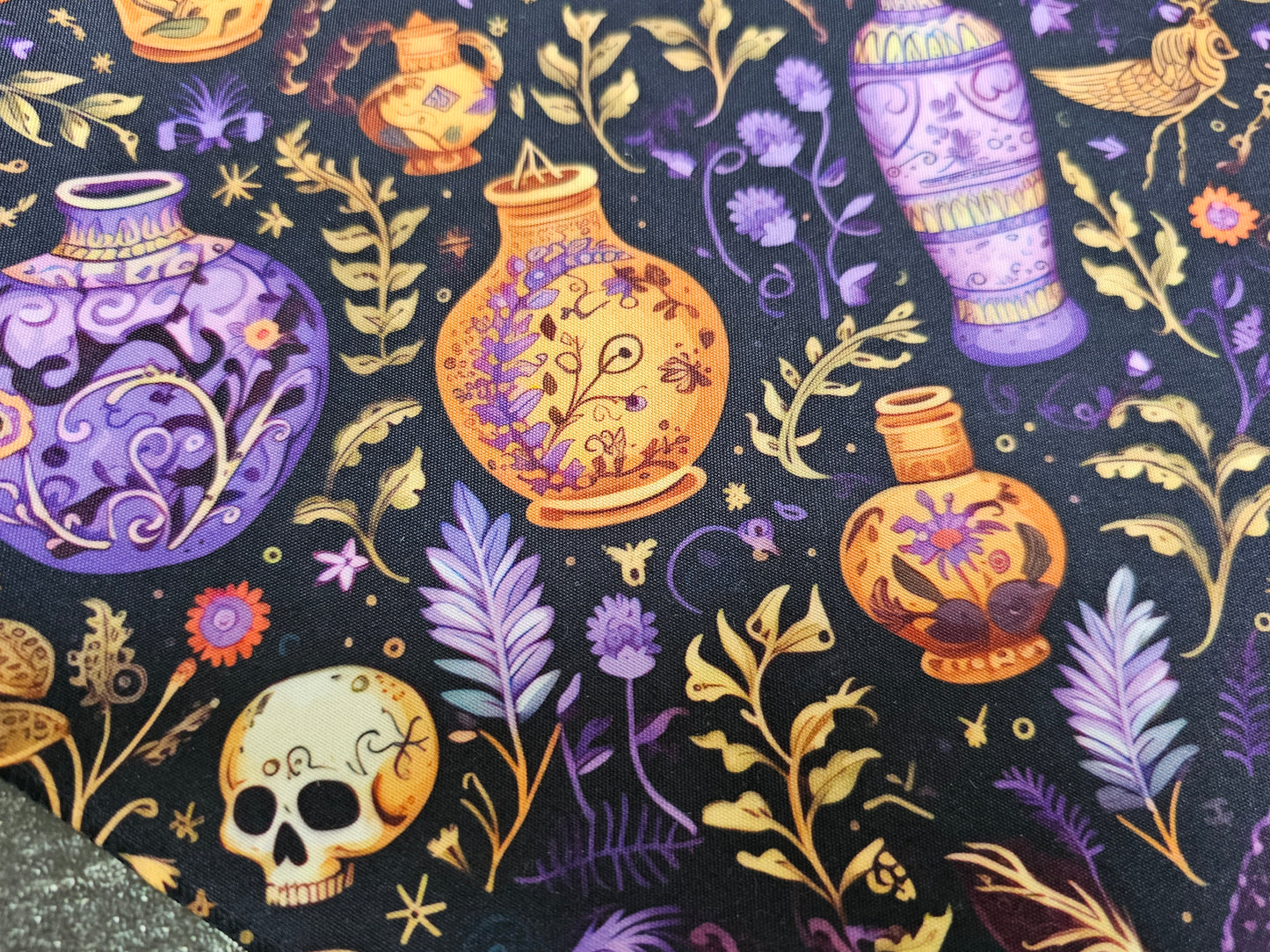 Skulls and Potions Dog Bandana