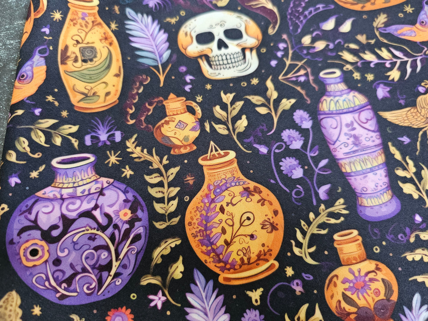 Skulls and Potions Dog Bandana