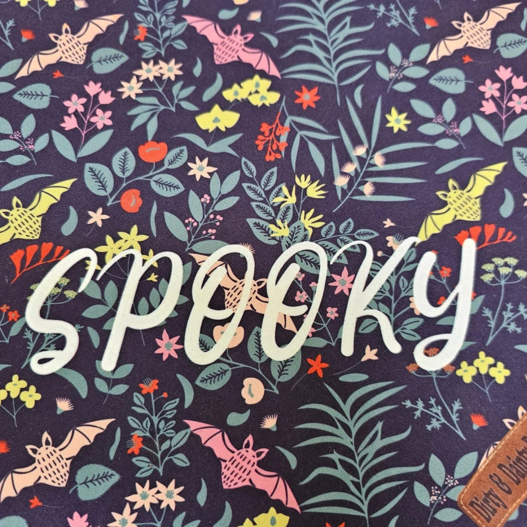 Spooky Bat Garden Dog Bandana