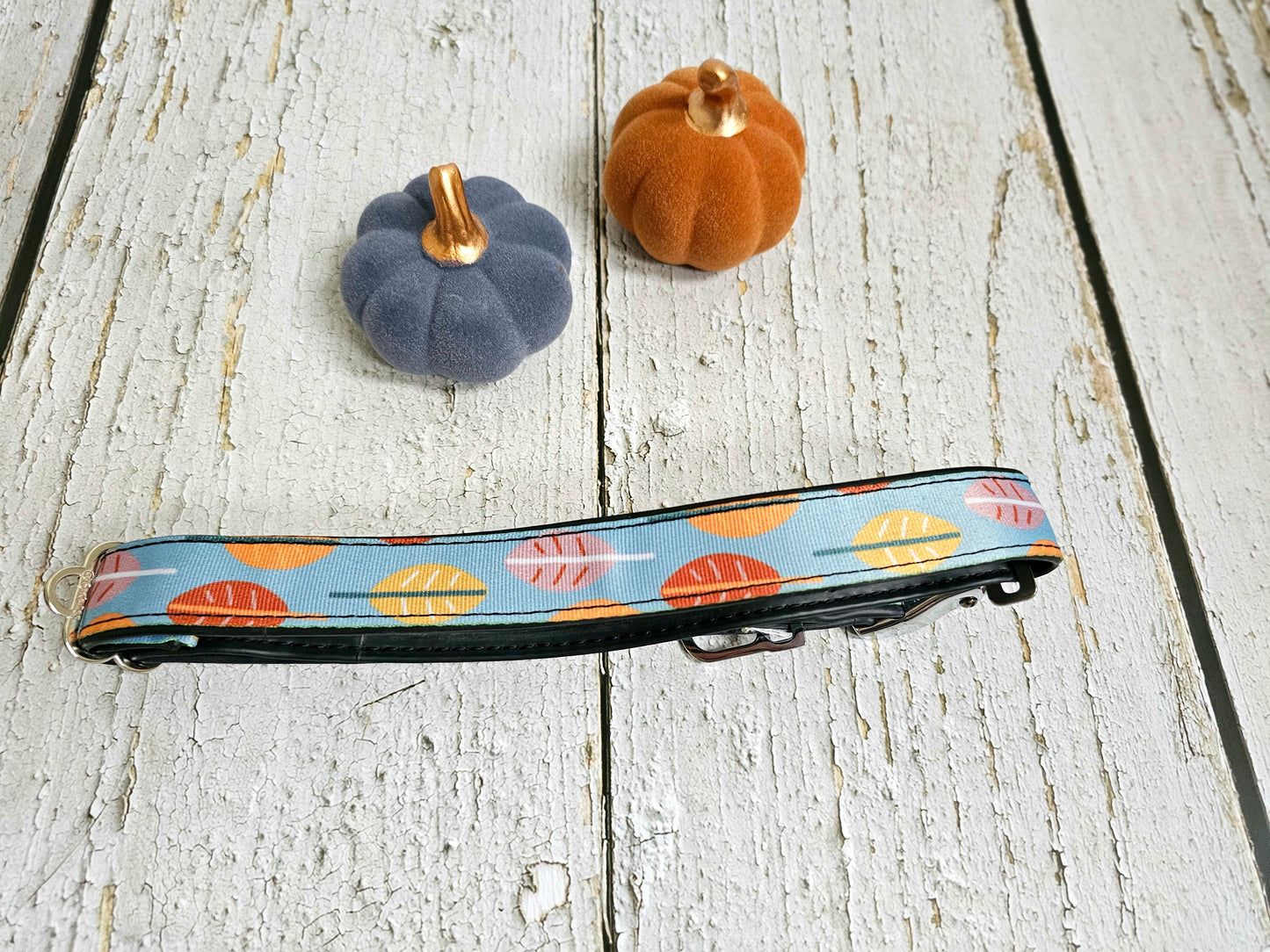 Boho Fall Leaves Dog Collar | Waterproof, NO Stink, Eco-Friendly
