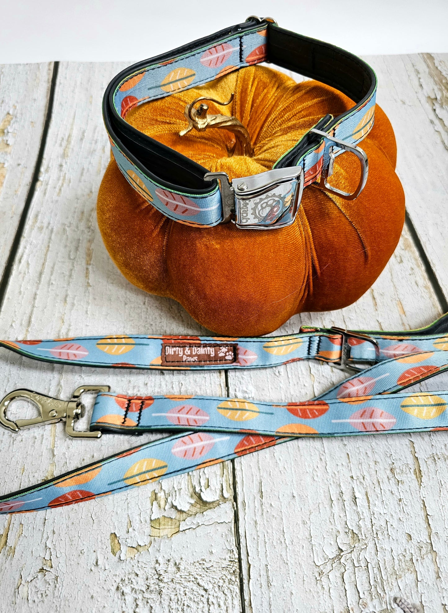 Boho Fall Leaves Dog Leash | Waterproof, NO Stink, Eco-Friendly