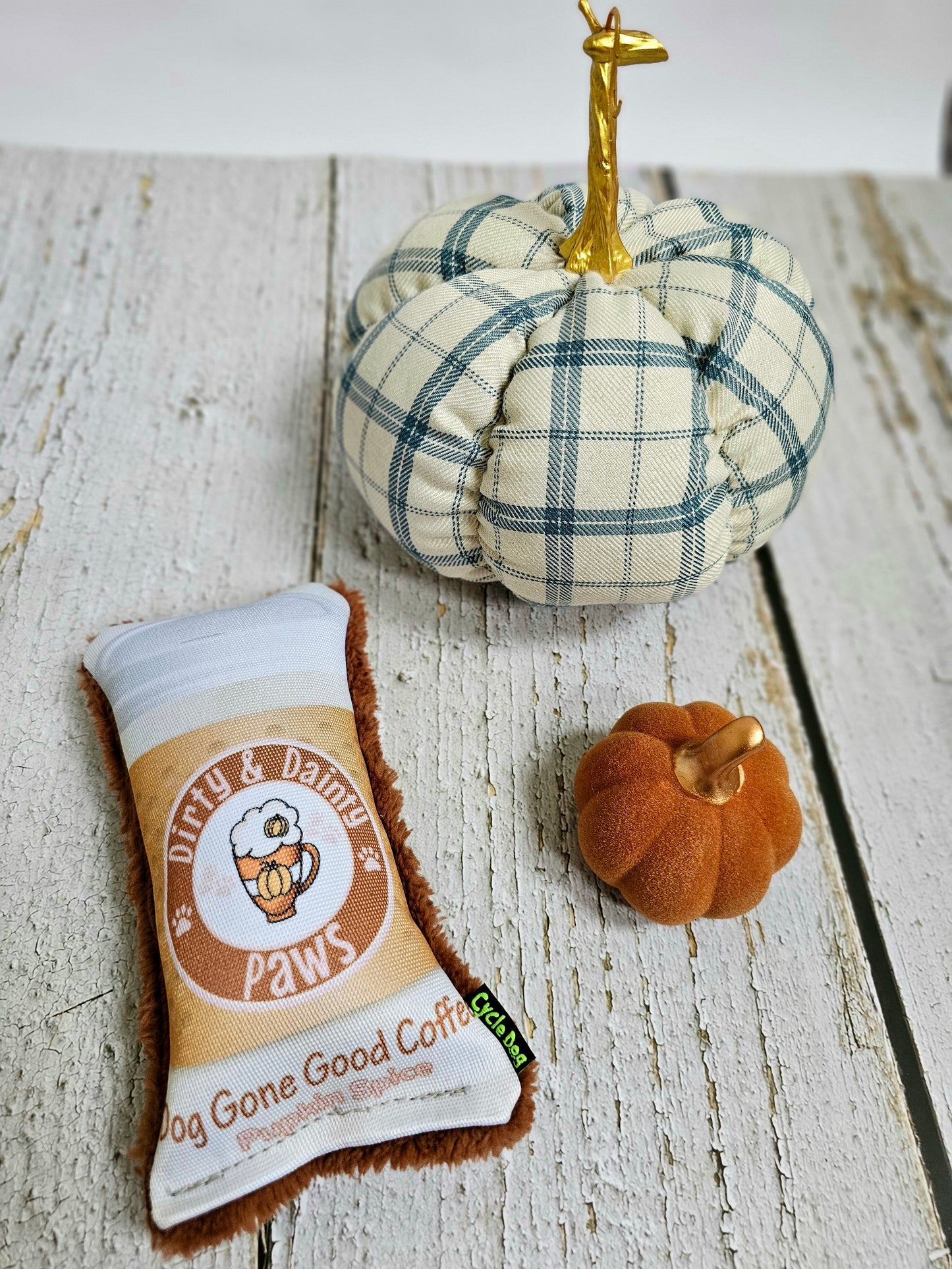 Pupkin Spice Eco-friendly recycled filling dog toy