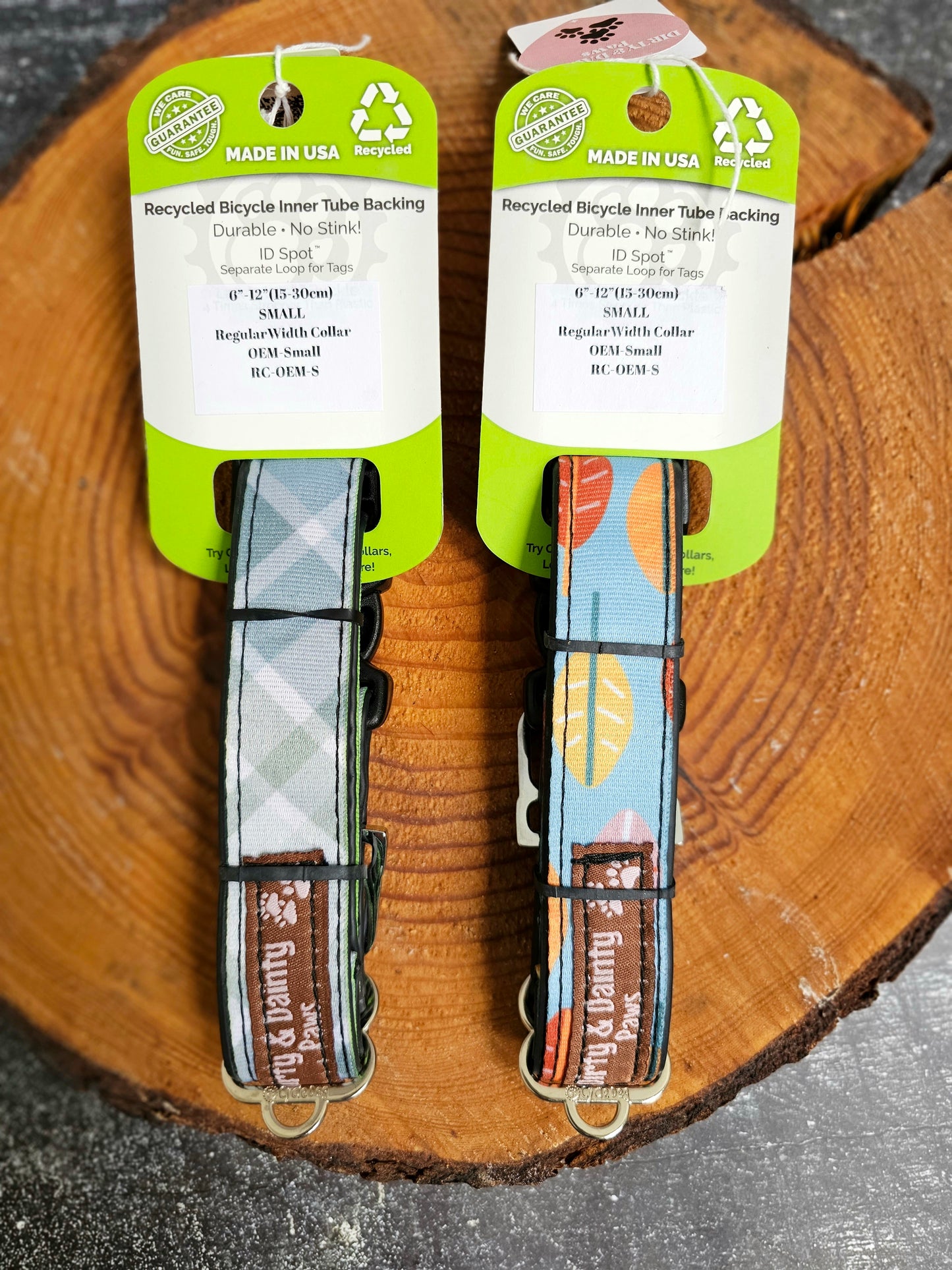Boho Fall Leaves Dog Collar | Waterproof, NO Stink, Eco-Friendly