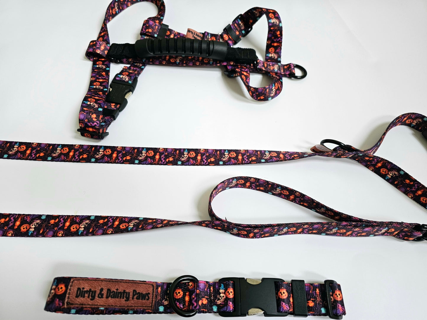 Spooky Jack-O-Lantern Close Control Y Dog Harness