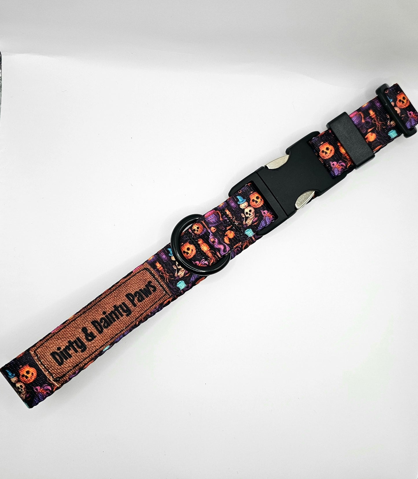 Spooky Jack-O-lantern Dog Collar