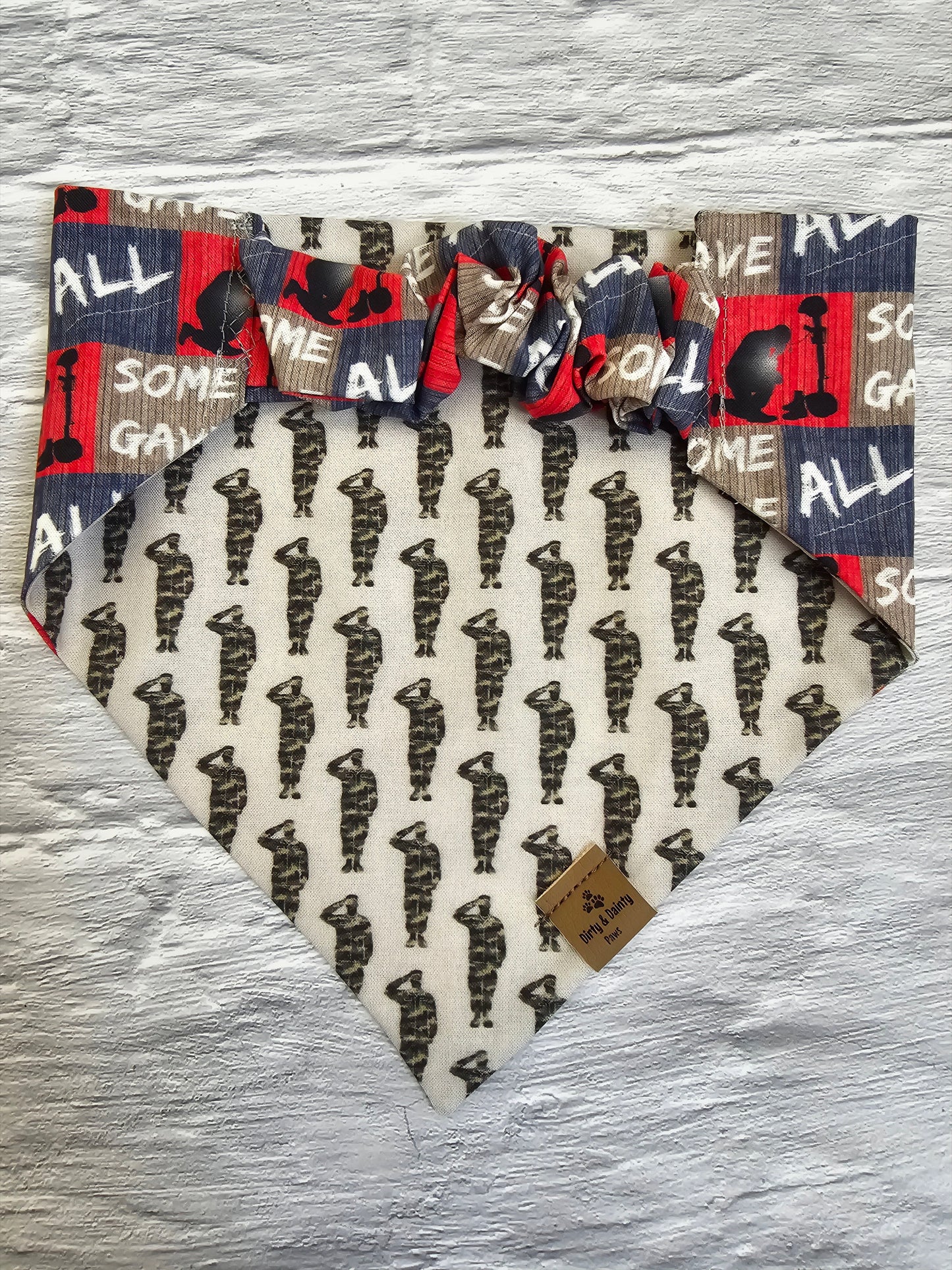 FUNDRAISER For Warrior Dog Foundation! Some Gave All/Soldiers Reversible Bandana