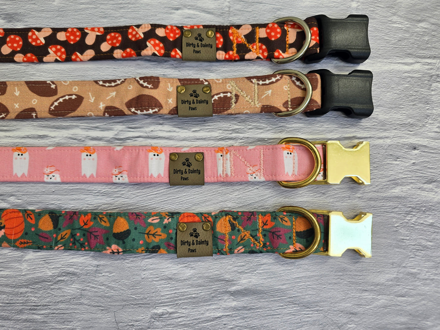 Whimsical Mushroom Dog Collar | Nature-Inspired Pet Accessories by Dirty & Dainty Paws