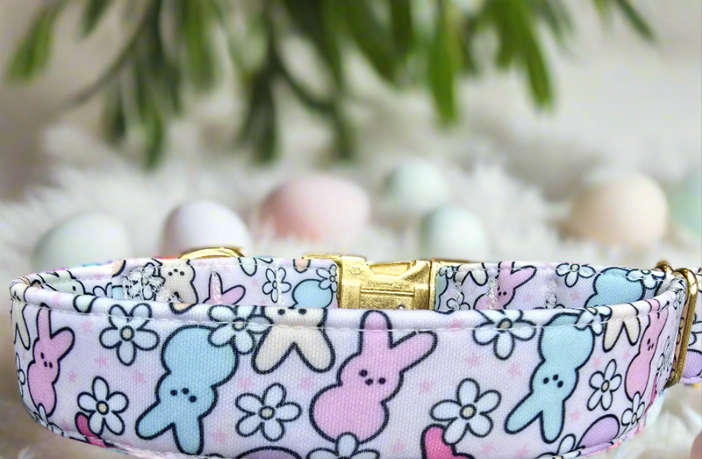 Easter Peeps Neoprene Dog Collar | Adjustable & Comfortable Spring Pet Accessory