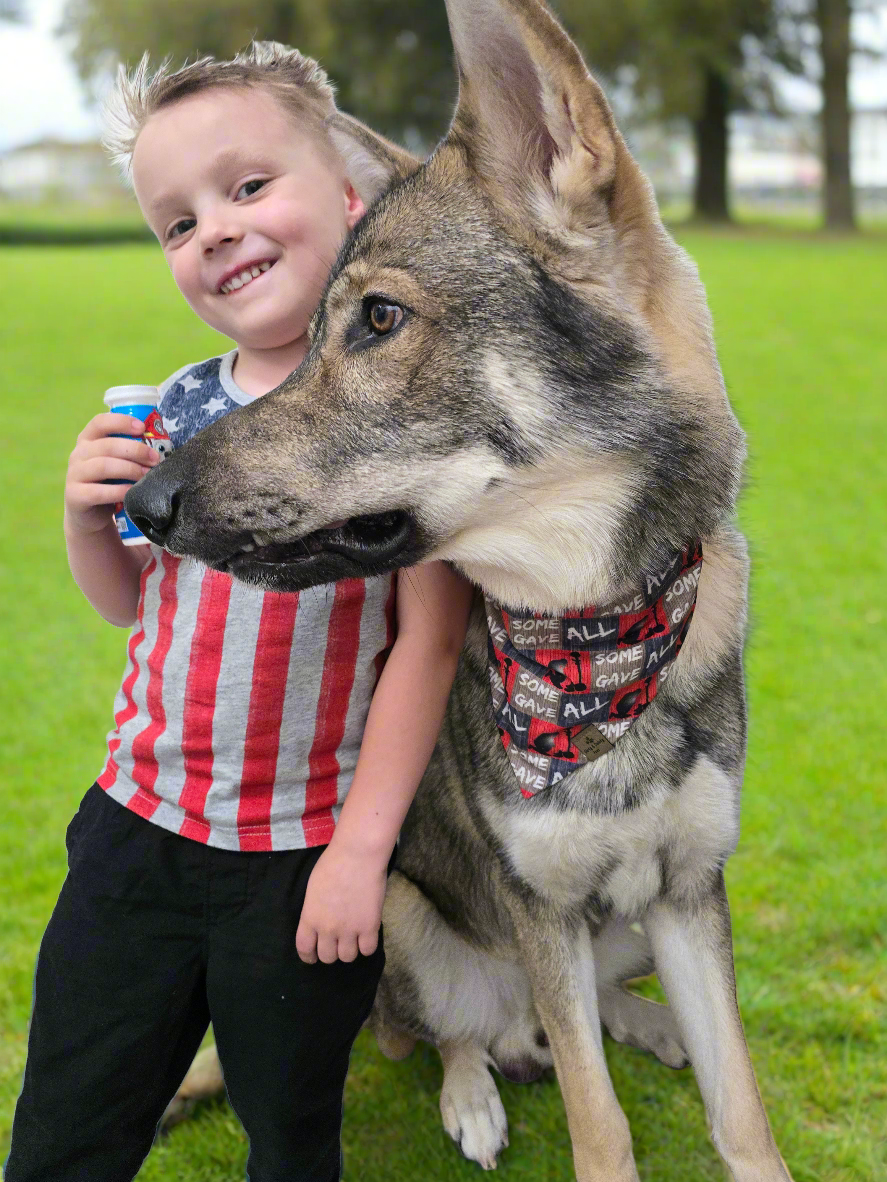 FUNDRAISER For Warrior Dog Foundation! Some Gave All/Soldiers Reversible Bandana