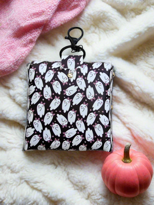Cute Ghosties Faux Leather Treat Pouch
