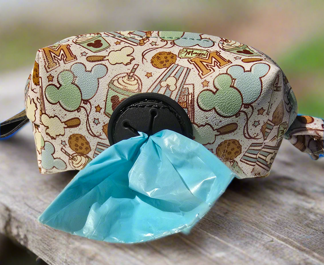Park Days Faux Leather Poop Bag Holder