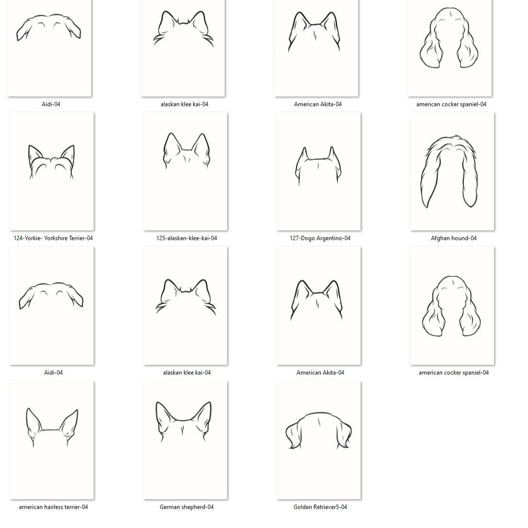 This Dog Mom Wears Her Heart on Her Sleeve -ADD YOUR DOGS NAME AND EAR OUTLINE Personalized Crewneck Sweatshirt