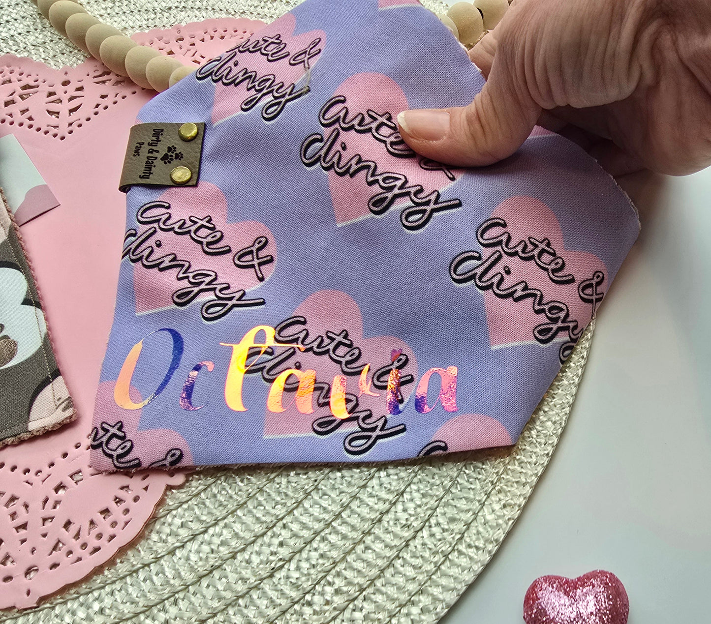 ADD YOUR PUP'S NAME TO THEIR BANDANA!
