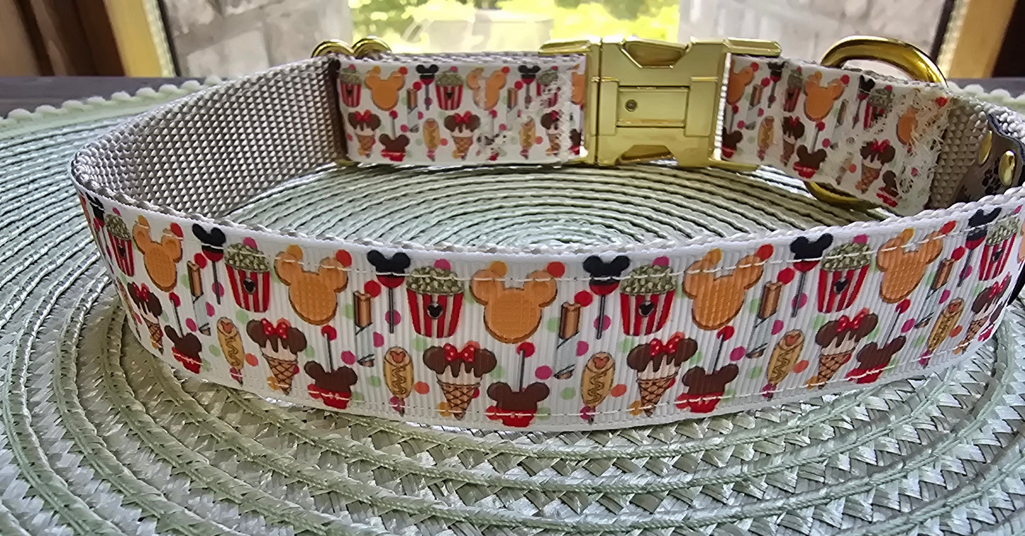 Magical Treats Nylon Dog Collar – Gold Hardware | Dirty & Dainty Paws