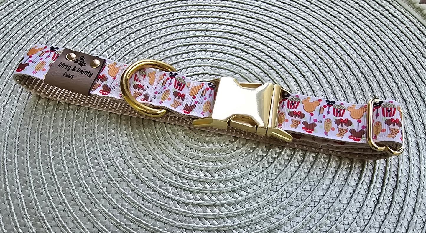 Magical Treats Nylon Dog Collar – Gold Hardware | Dirty & Dainty Paws