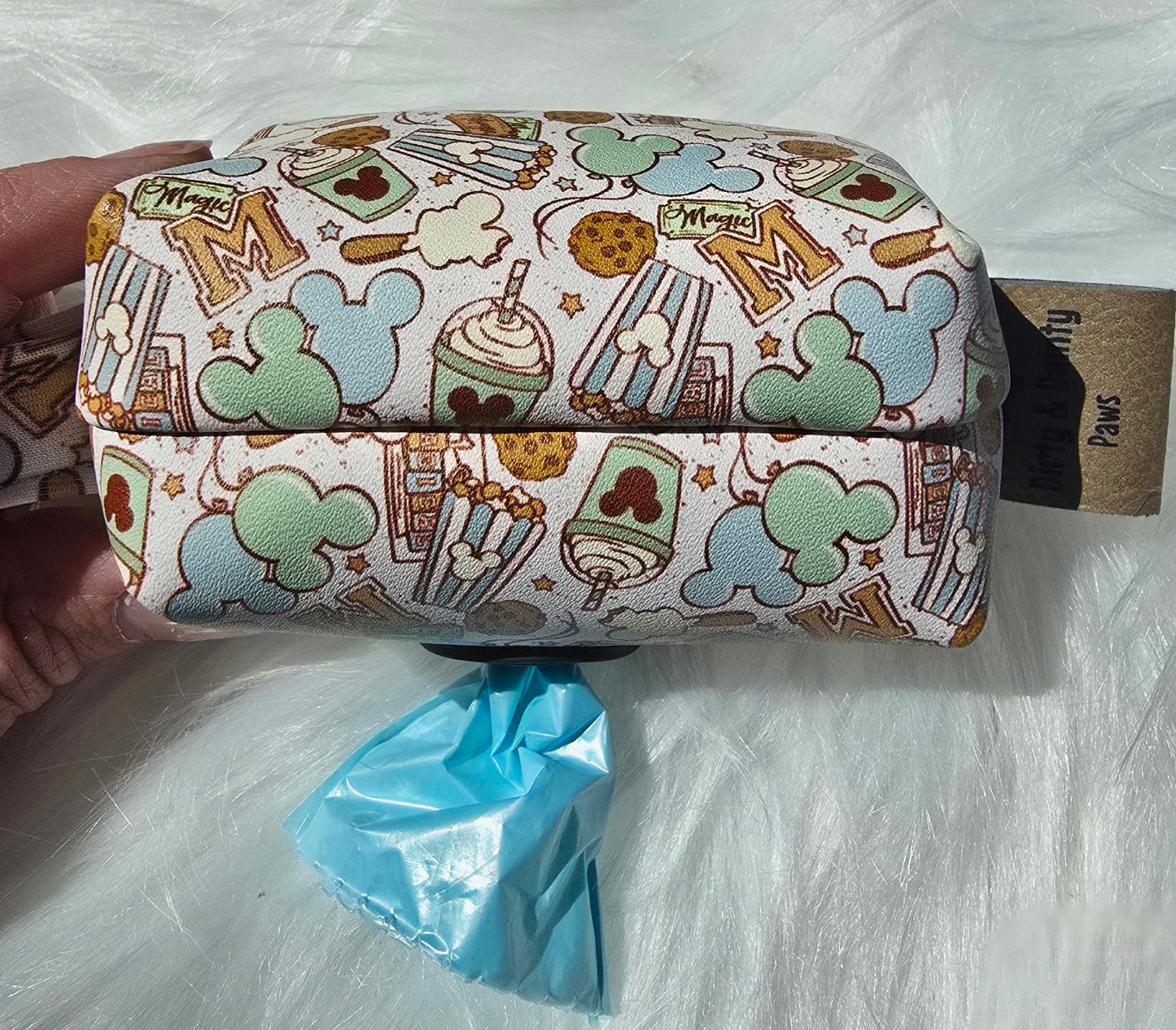 Park Days Faux Leather Poop Bag Holder