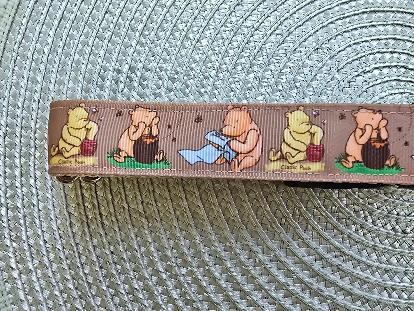 Winnie the Pooh Nylon Dog Collar – YKK® Side-Release Buckle | Dirty & Dainty Paws