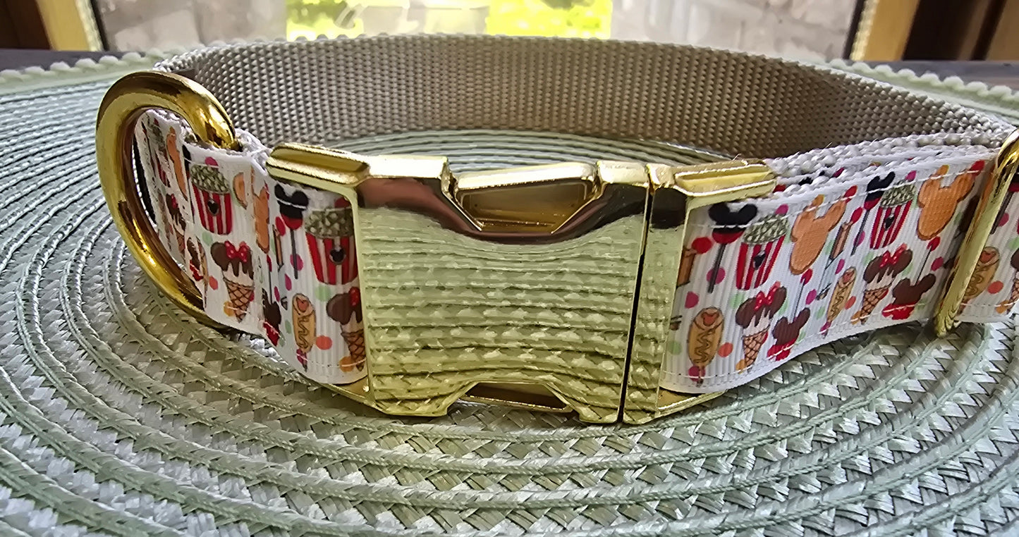 Magical Treats Nylon Dog Collar – Gold Hardware | Dirty & Dainty Paws