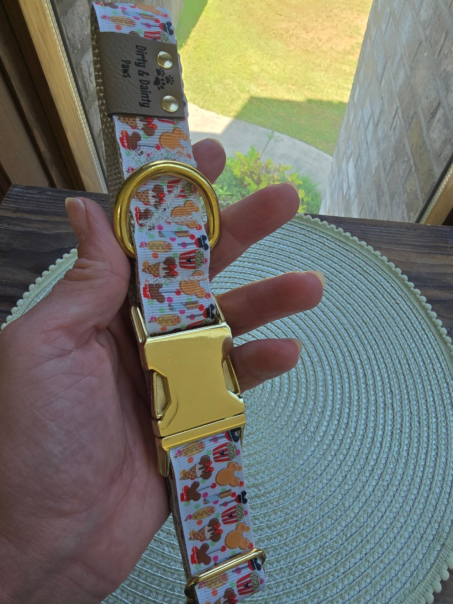 Magical Treats Nylon Dog Collar – Gold Hardware | Dirty & Dainty Paws