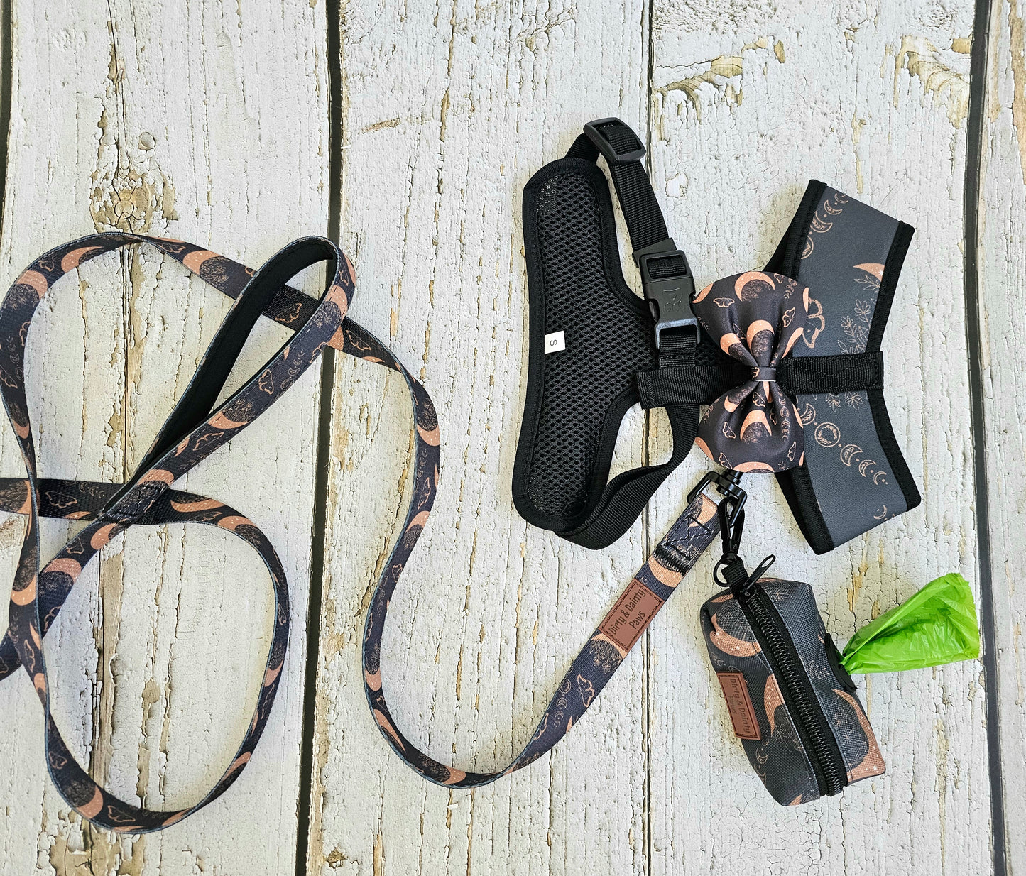 Moons and Moths Lunar Boho Nights Chest Harness | Comfortable, Durable & Machine Washable