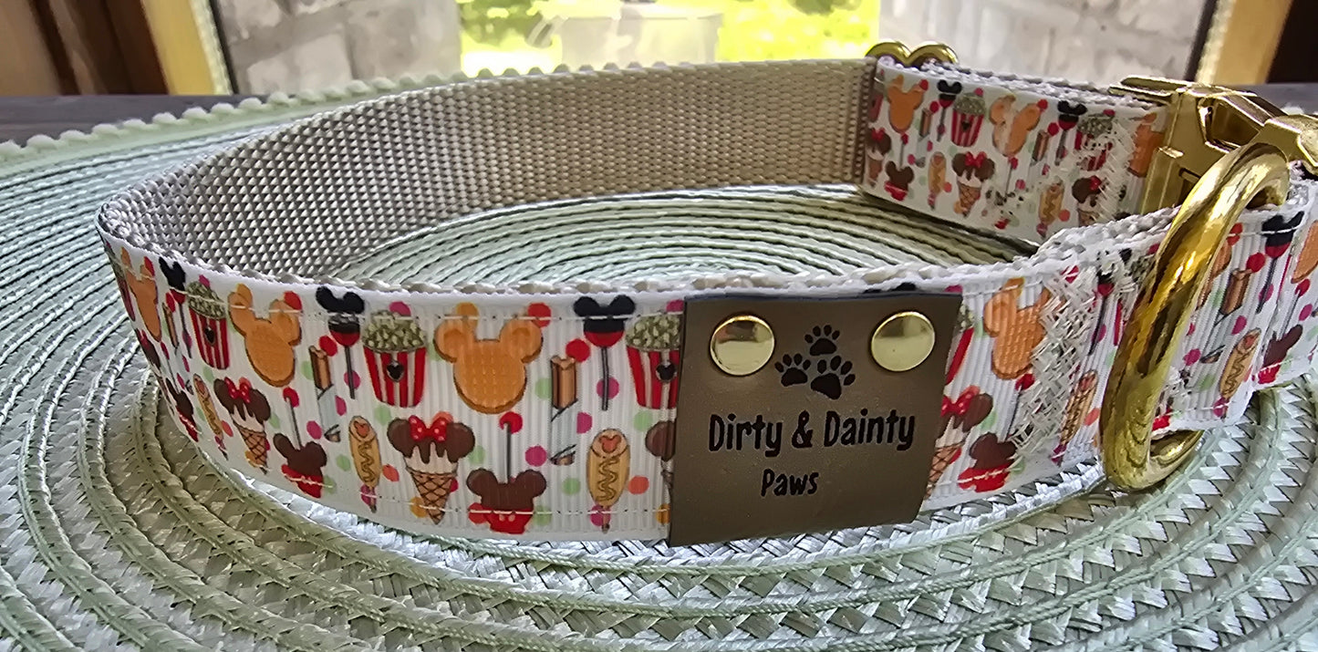 Magical Treats Nylon Dog Collar – Gold Hardware | Dirty & Dainty Paws