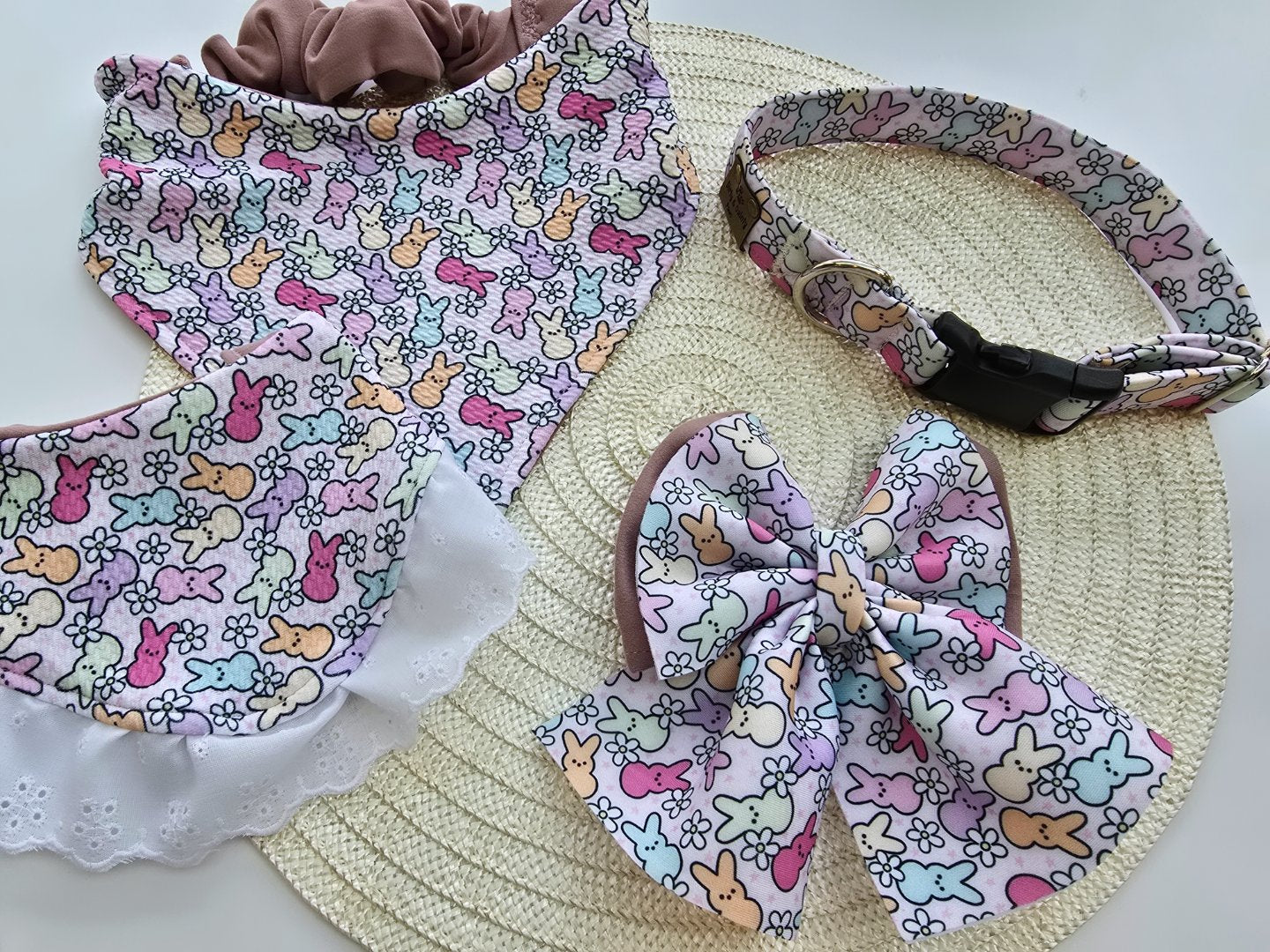 Easter Peeps Neoprene Dog Collar | Adjustable & Comfortable Spring Pet Accessory