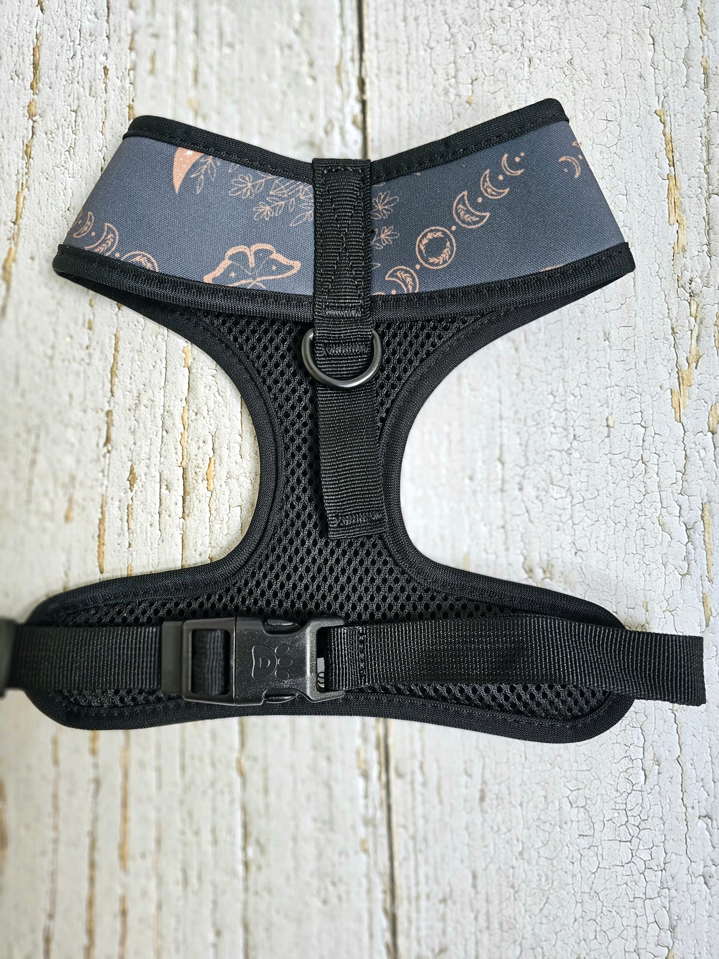 Moons and Moths Lunar Boho Nights Chest Harness | Comfortable, Durable & Machine Washable