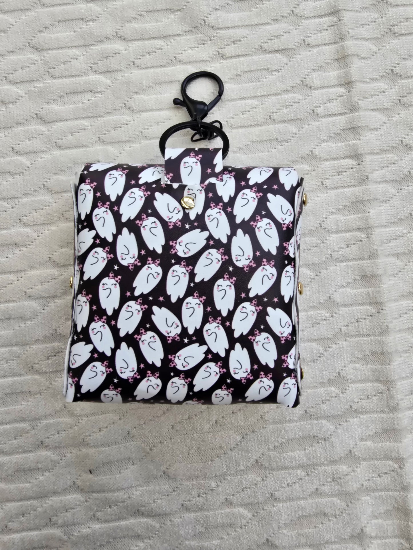 Cute Ghosties Faux Leather Treat Pouch