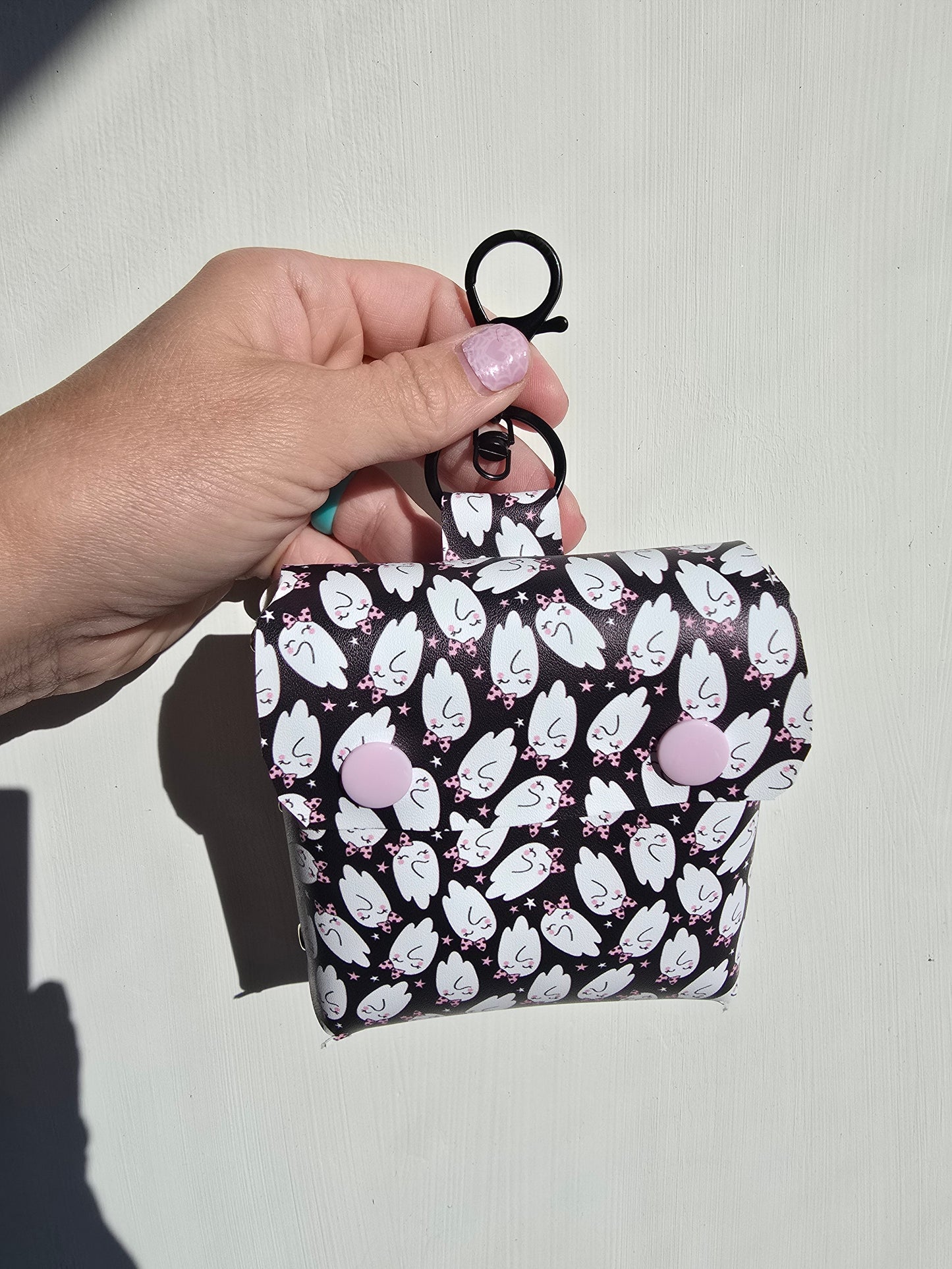 Cute Ghosties Faux Leather Treat Pouch