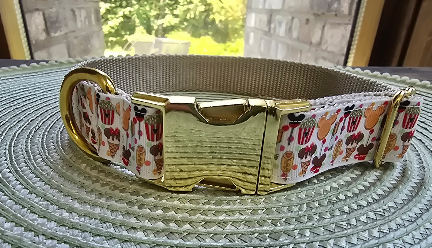 Magical Treats Nylon Dog Collar – Gold Hardware | Dirty & Dainty Paws