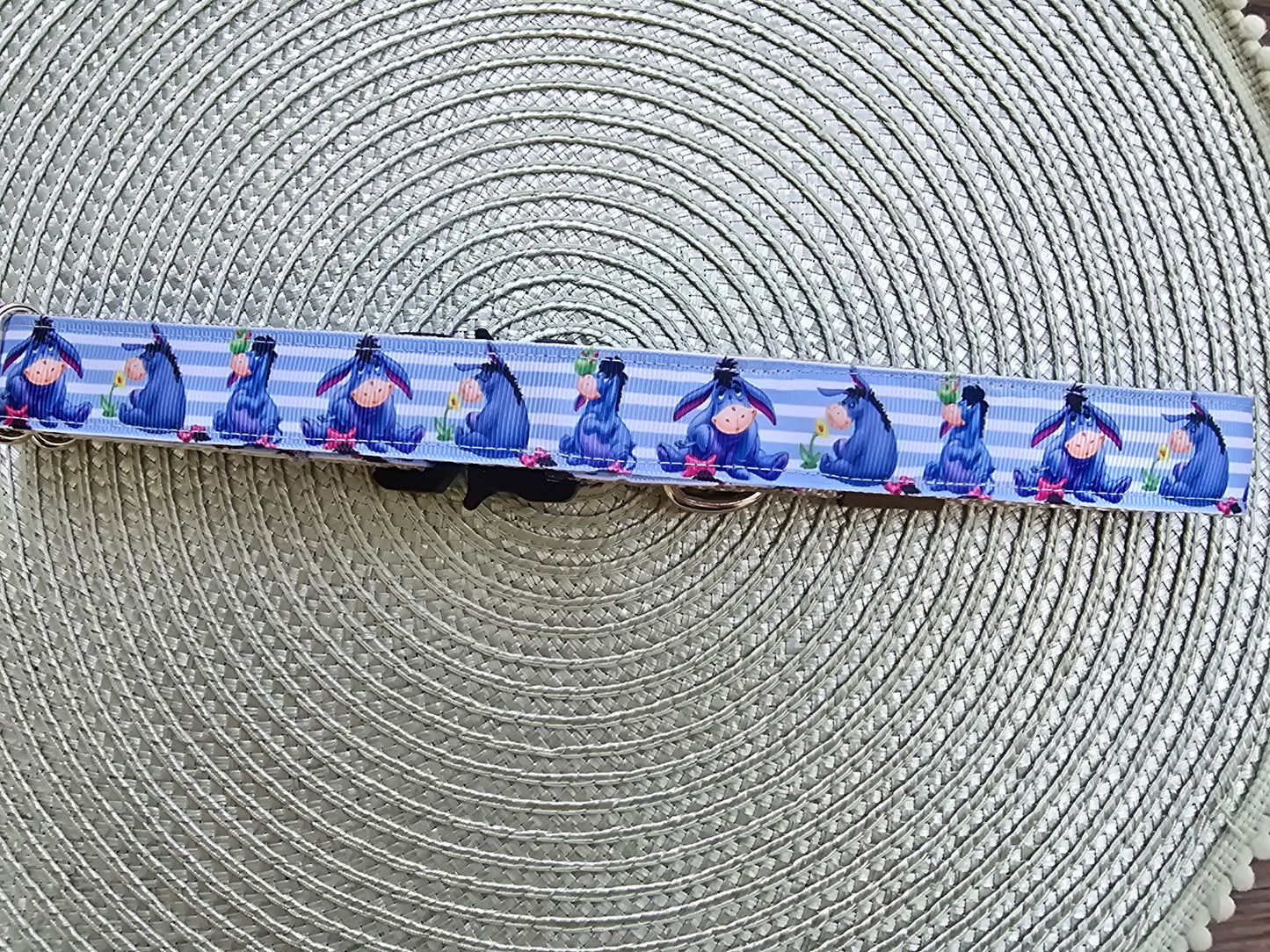 Blue Eeyore Nylon Dog Collar – Tactical Buckle | Dirty & Dainty Paws
