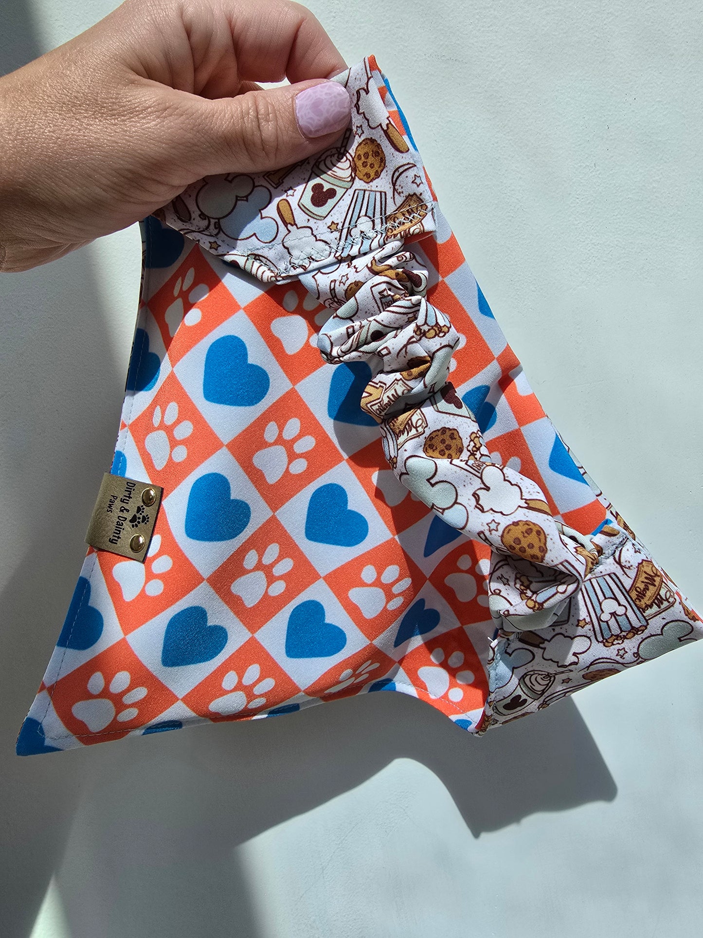 Magical Treats/ Minnie and Mickey Jack-O-Lantern Dog Bandana – Zoomie Proof| Pink or Blue | Dirty & Dainty Paws