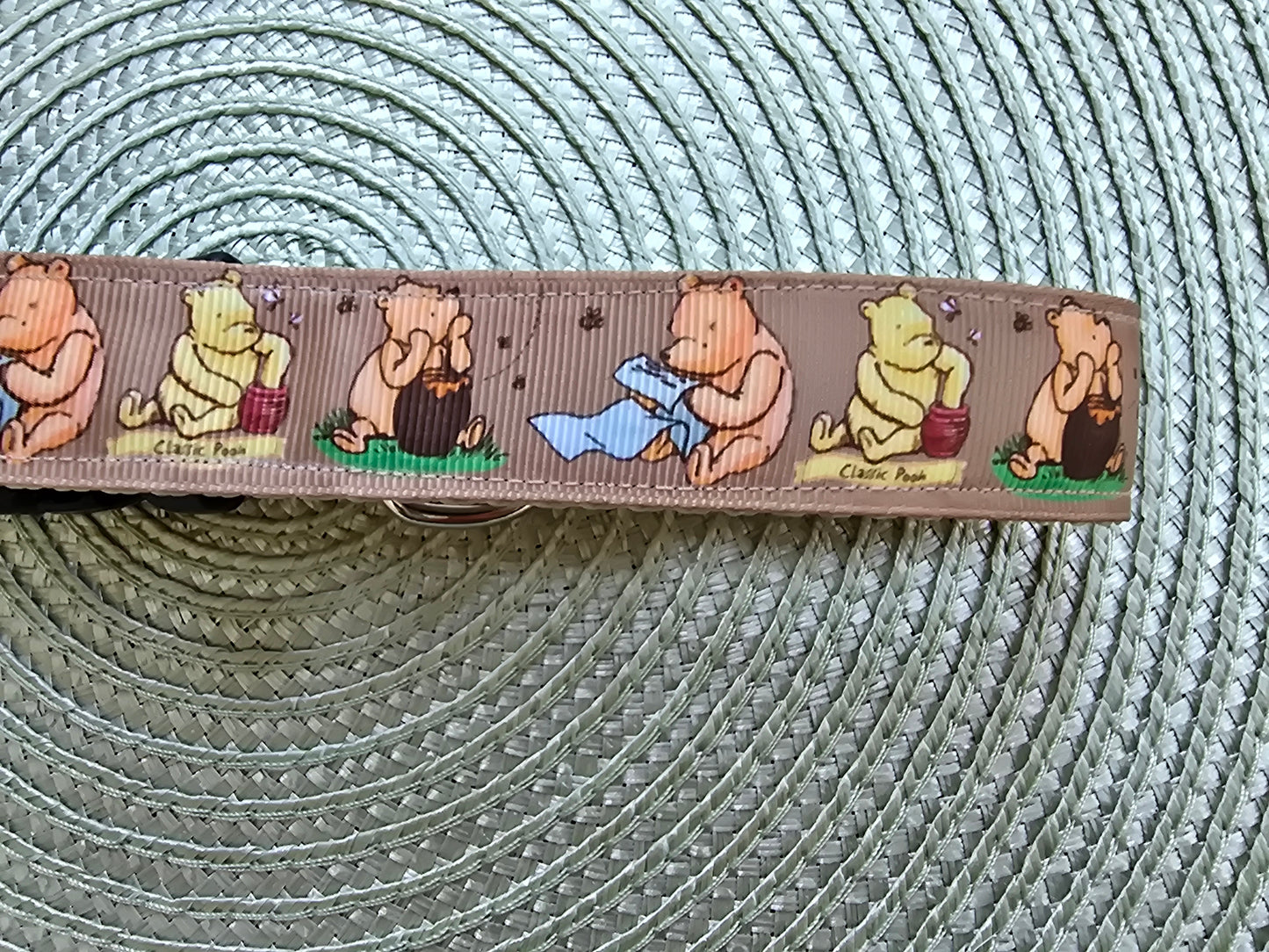 Winnie the Pooh Nylon Dog Collar – YKK® Side-Release Buckle | Dirty & Dainty Paws