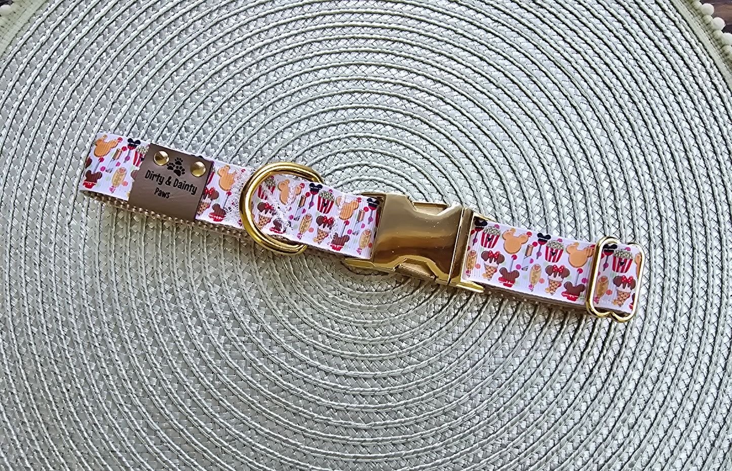Magical Treats Nylon Dog Collar – Gold Hardware | Dirty & Dainty Paws