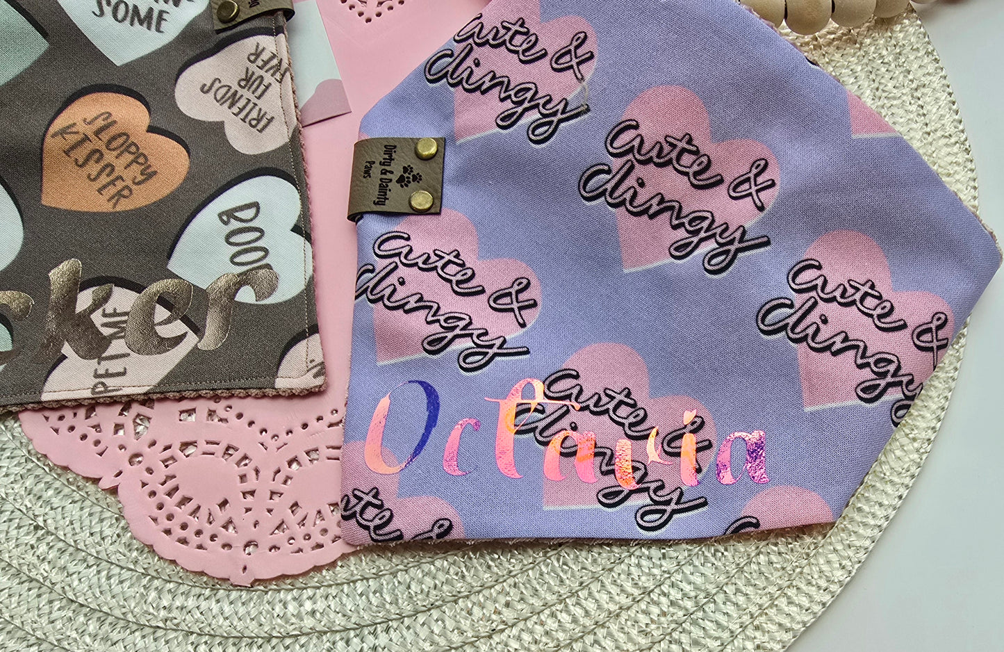 ADD YOUR PUP'S NAME TO THEIR BANDANA!