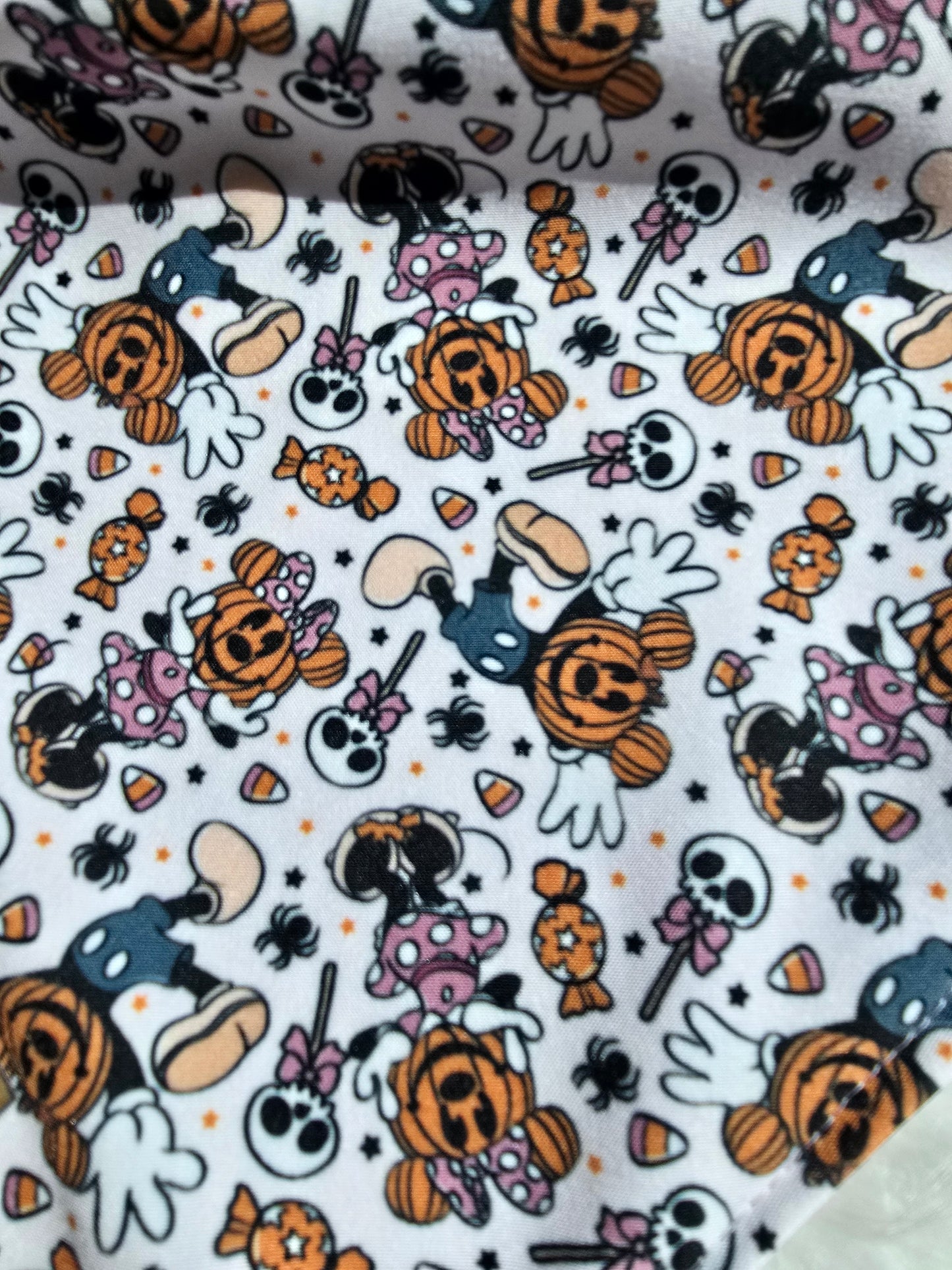 Magical Treats/ Minnie and Mickey Jack-O-Lantern Dog Bandana – Zoomie Proof| Pink or Blue | Dirty & Dainty Paws