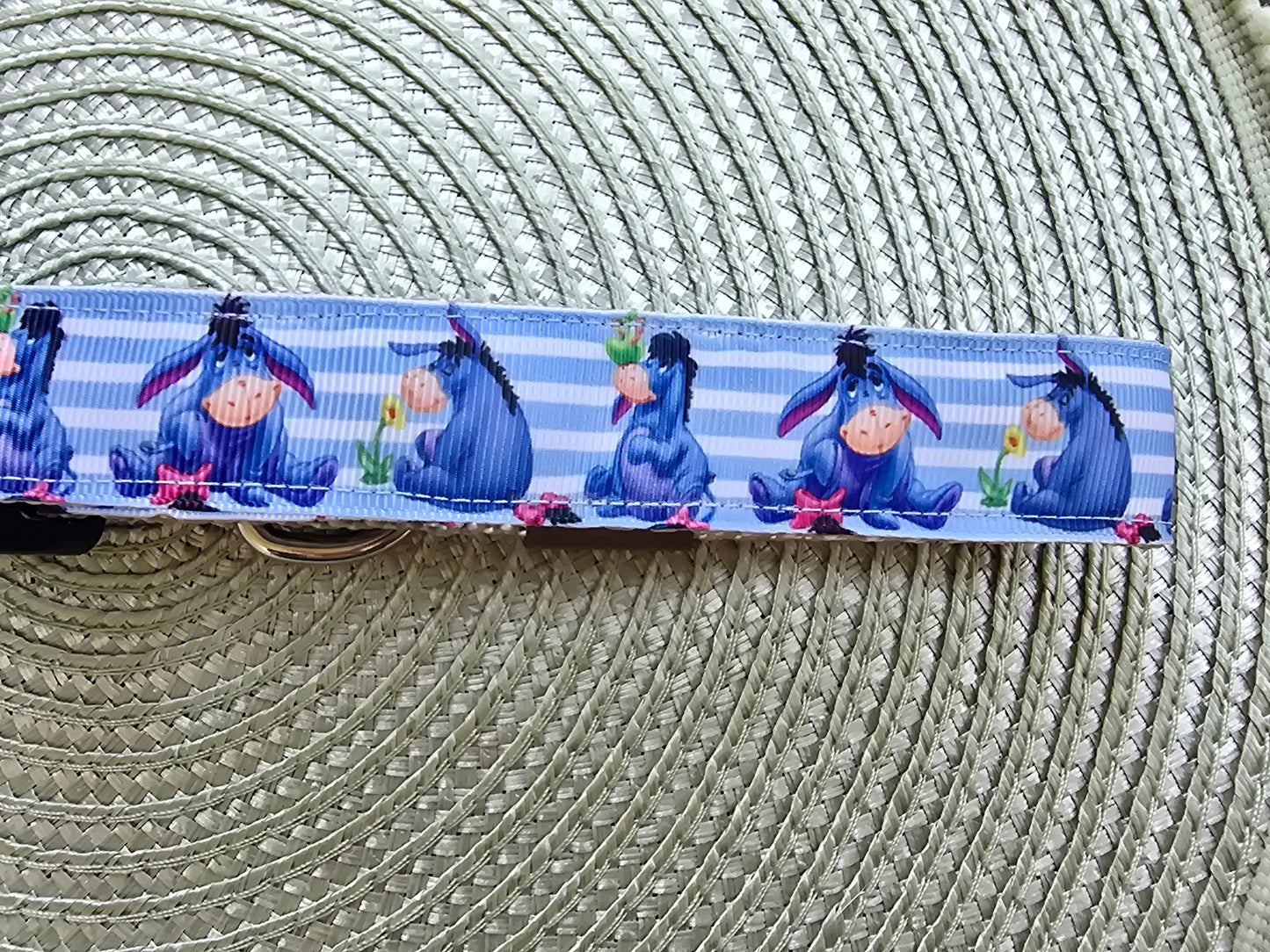 Blue Eeyore Nylon Dog Collar – Tactical Buckle | Dirty & Dainty Paws