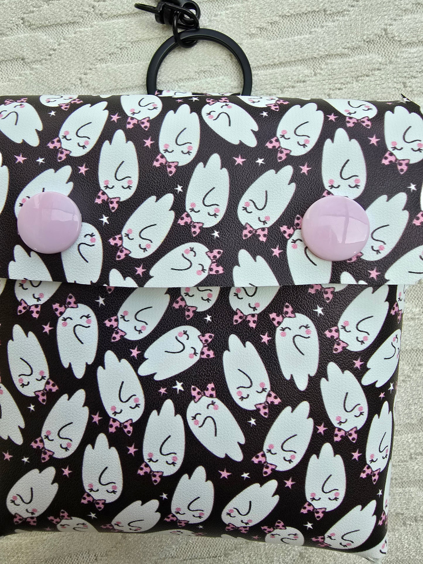 Cute Ghosties Faux Leather Treat Pouch
