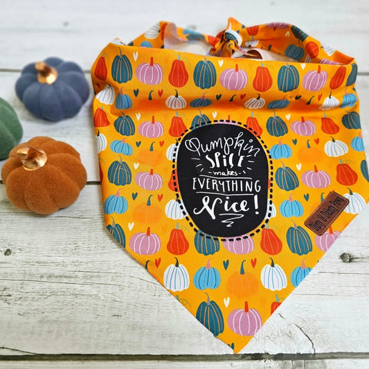 Pumpkin Spice and Everything Nice Dog Bandana