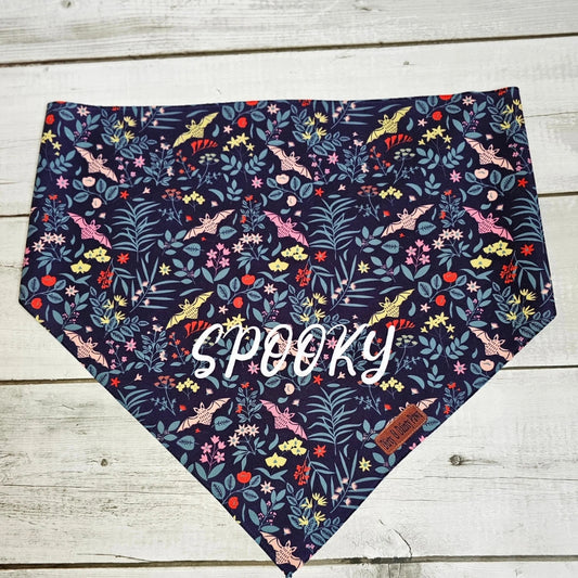 Spooky Bat Garden Dog Bandana