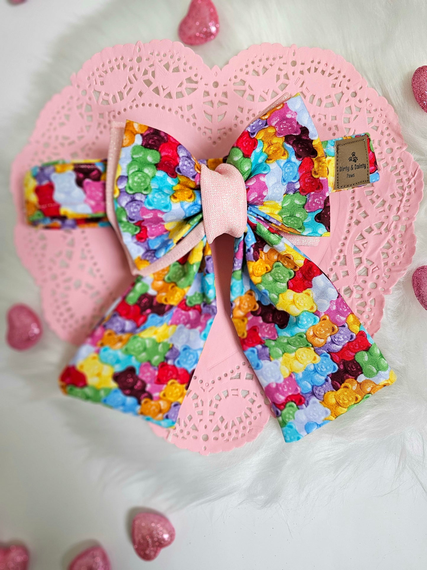 Gummy Bear Sailor Bow with Pink Shimmer