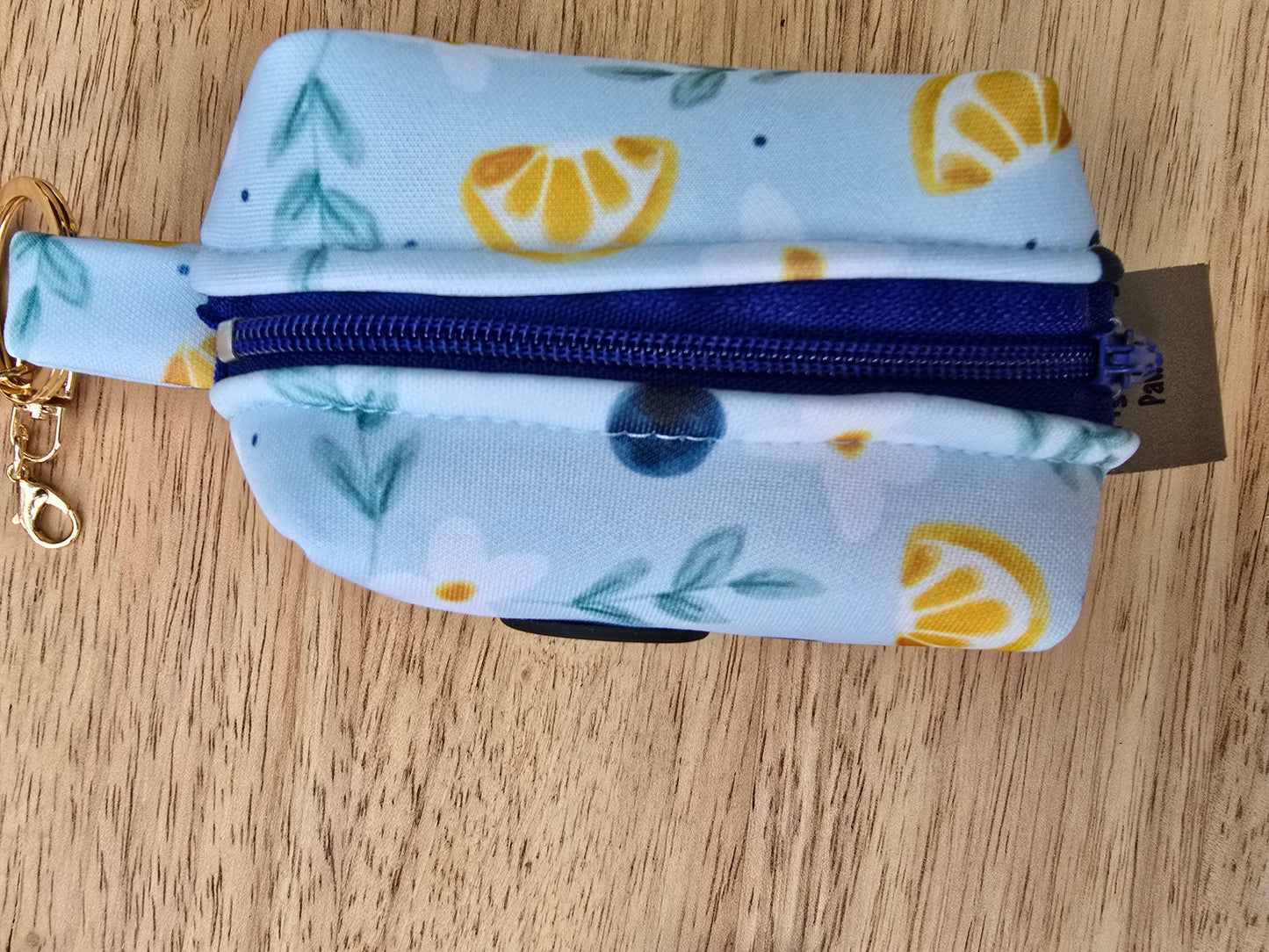 Blueberries and Lemons Neoprene Waste Bag Holder