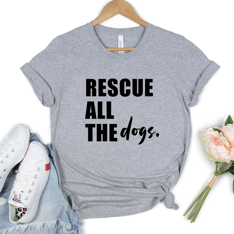 Rescue all of the dogs T-shirt