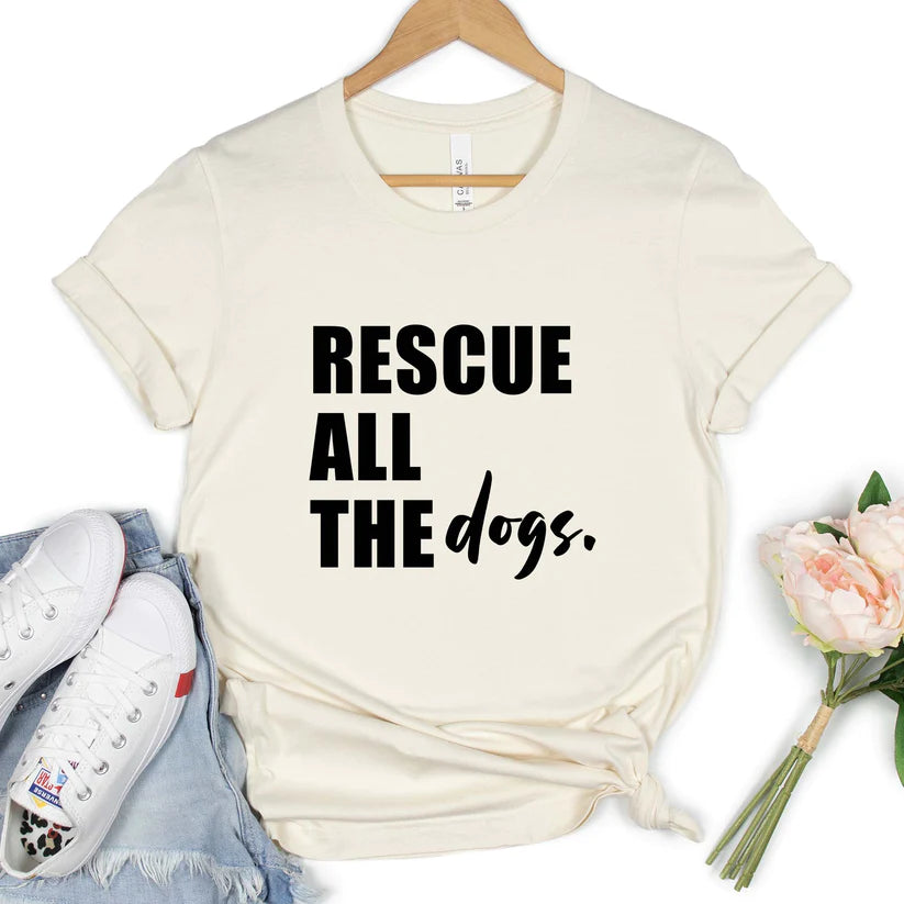 Rescue all of the dogs T-shirt