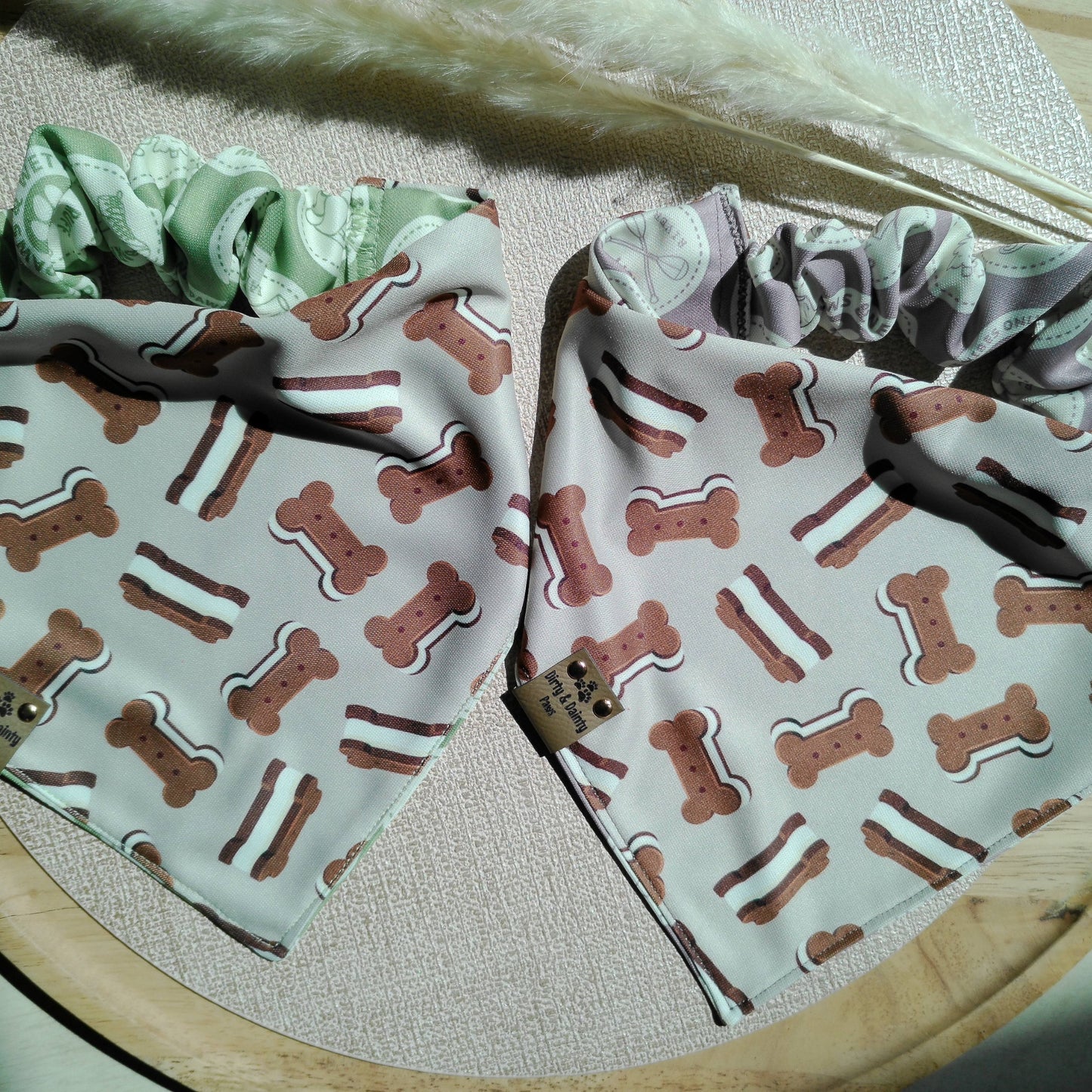 Pup Scouts Camping | Bonce Ice Cream Sandwhich  Activewear Reversible Scrunchie Dog Bandanas