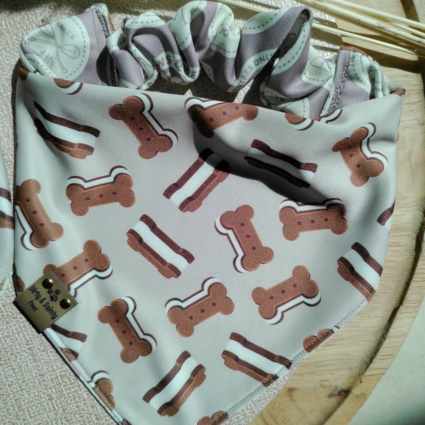 Pup Scouts Camping | Bonce Ice Cream Sandwhich  Activewear Reversible Scrunchie Dog Bandanas